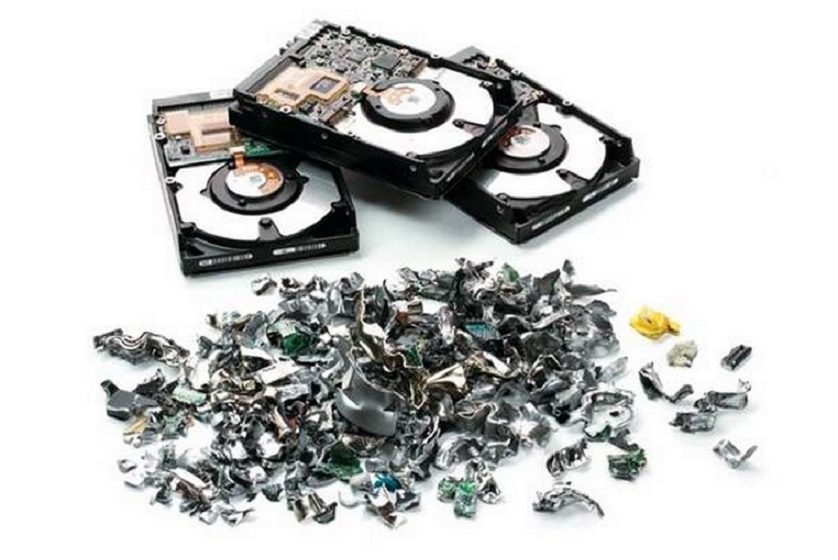 Уничтожение жестких дисков - фотография